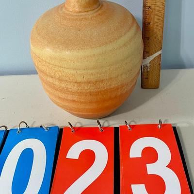 Vintage hand-thrown Japanese pottery vase