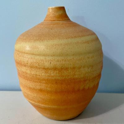Vintage hand-thrown Japanese pottery vase