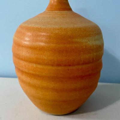 Vintage hand-thrown Japanese pottery vase