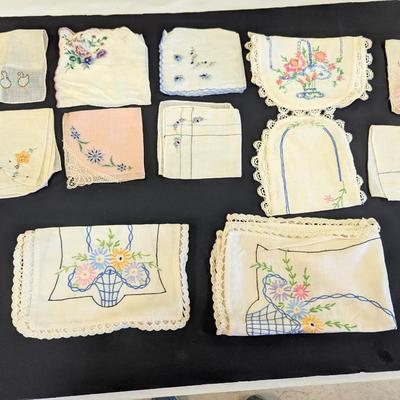 Vintage Embroidered Linen