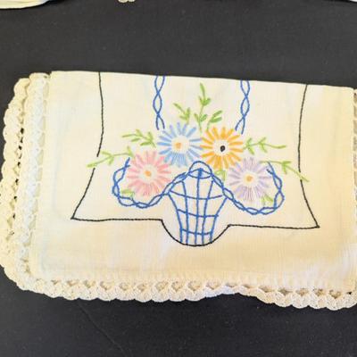 Vintage Embroidered Linen
