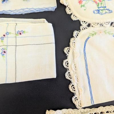 Vintage Embroidered Linen