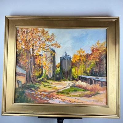 Sale Photo Thumbnail #220: Measures: 26" high x 30" wide
signed lower right corner
