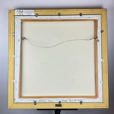 Sale Photo Thumbnail #230: Measures: 27.5" square framed 
signed lower right corner