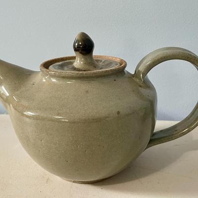 Vintage hand-thrown 9pc Japanese tea set by Maija Hay