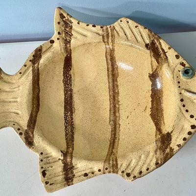 Pair of vintage fish serving pieces