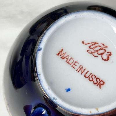 Lot 538 USSR made Demitasse Cups & Saucers