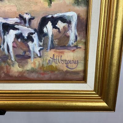 Sale Photo Thumbnail #288: Signed bottom right
Measures: 23" high x 29.25" wide- framed