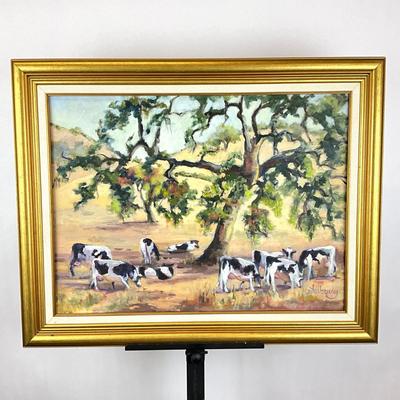 Sale Photo Thumbnail #286: Signed bottom right
Measures: 23" high x 29.25" wide- framed