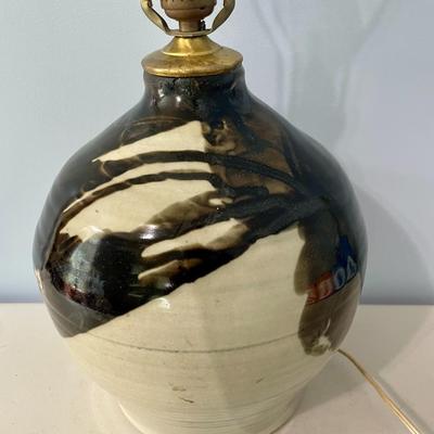 Vintage hand-thrown pottery vase by Maija Hay, 1978