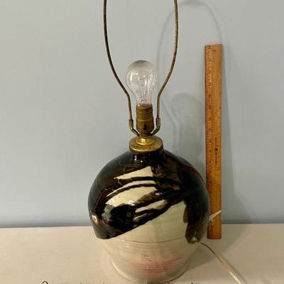 Vintage hand-thrown pottery vase by Maija Hay, 1978