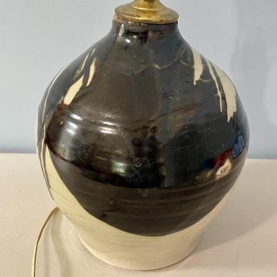 Vintage hand-thrown pottery vase by Maija Hay, 1978