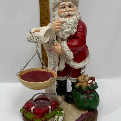 Santa Clause Statue checking List Figurine