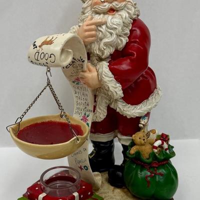 Santa Clause Statue checking List Figurine