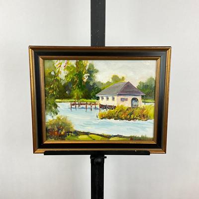 Sale Photo Thumbnail #294: Signed bottom left
Measures: 11" high x 14" wide- framed