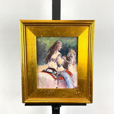 Sale Photo Thumbnail #299: No signature
Measures: 15.25" high x 13.25" wide- framed