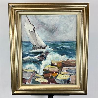 Sale Photo Thumbnail #301: No signature
Measures: 26.5" high x 22.5" wide- framed