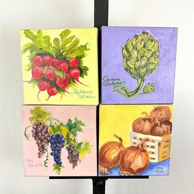 Sale Photo Thumbnail #306: Each has signature bottom right
Measures: 8" square (each)