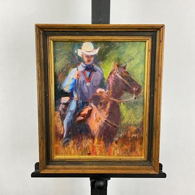 Sale Photo Thumbnail #317: No signature
Measures: 12" high x 9.75" wide framed
