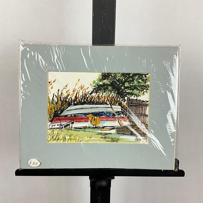 Sale Photo Thumbnail #321: Signed bottom right
Measures: 8" high x 10" wide