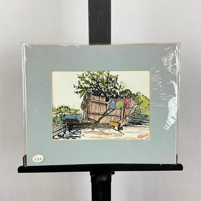 Sale Photo Thumbnail #322: Signed bottom right
Measures: 8" high x 10 " wide