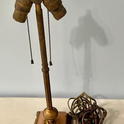 Pair of vintage lamps brass