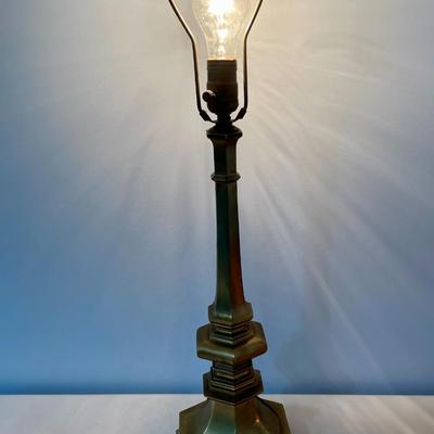 Pair of vintage lamps brass
