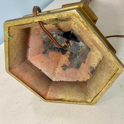 Pair of vintage lamps brass