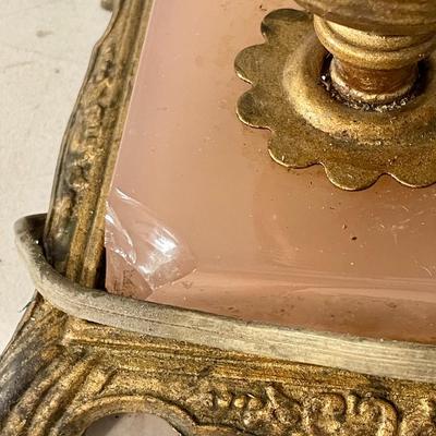 Pair of vintage lamps brass