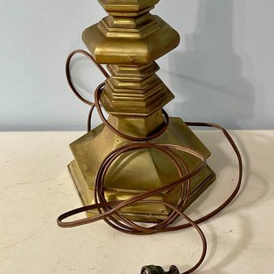 Pair of vintage lamps brass