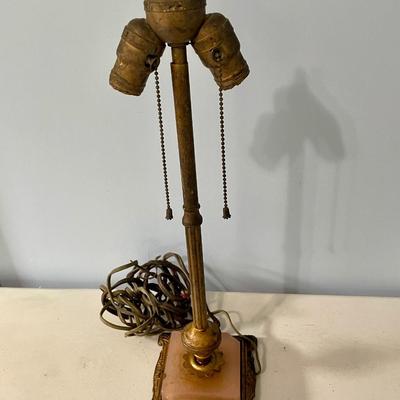 Pair of vintage lamps brass