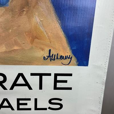 Sale Photo Thumbnail #331: Signed bottom right of art
Measures: 45" high x 30" wide