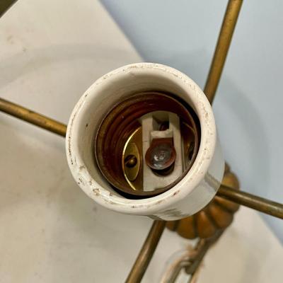 Vintage brass "face" chandelier
