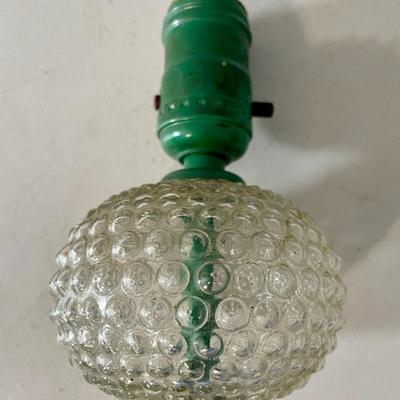 Vintage clear hobnail wall sconces + extras