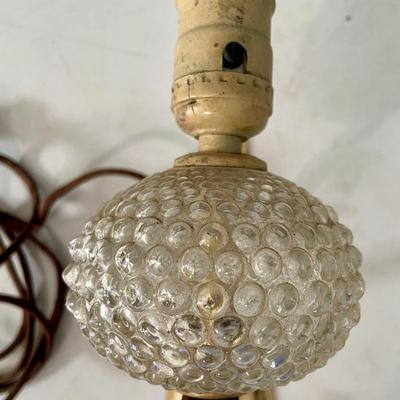 Vintage clear hobnail wall sconces + extras