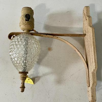 Vintage clear hobnail wall sconces + extras