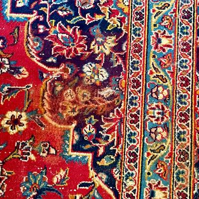 Persian hand-knotted "Heriz" area rug