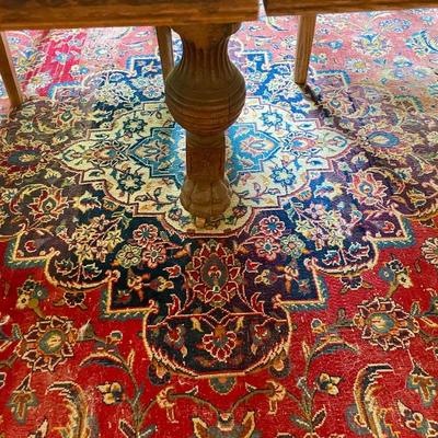 Persian hand-knotted "Heriz" area rug