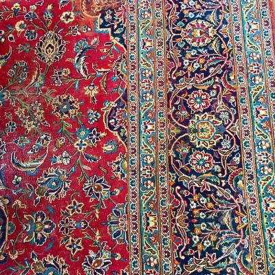 Persian hand-knotted "Heriz" area rug
