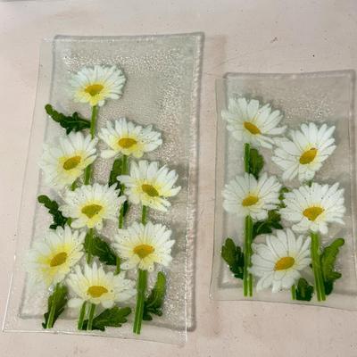 Vintage 15pc lot daisy glass dishware