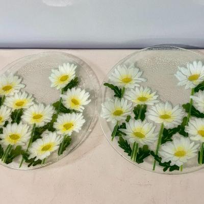Vintage 15pc lot daisy glass dishware