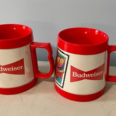 Vintage Walt Disney World plastic tankard + pair Baltimore Orioles Budwiser plastic mugs