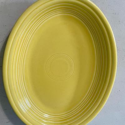 Vintage 8pc yellow Fiestaware dishes