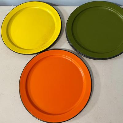 Mixed vintage 28pc Japan metal dishware