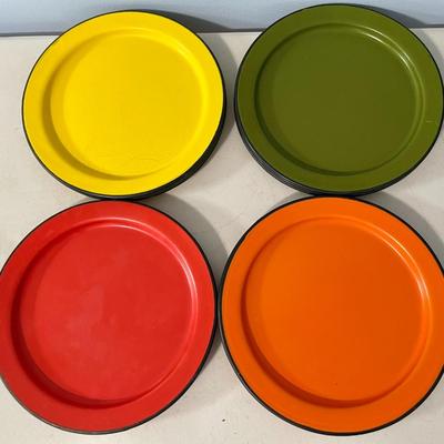 Mixed vintage 28pc Japan metal dishware