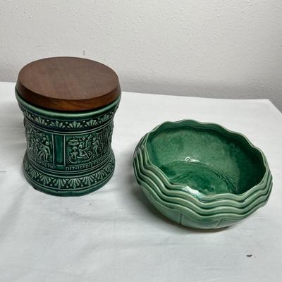 Lot 544 Greenware pottery
