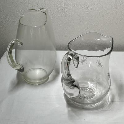 Lot 550 Crystal pitchers
