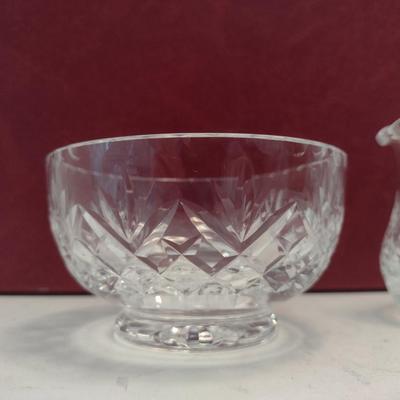 Edinburgh Crystal Creamer and Sugar Bowl