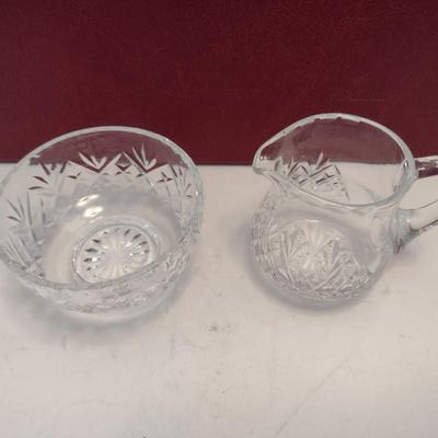 Edinburgh Crystal Creamer and Sugar Bowl