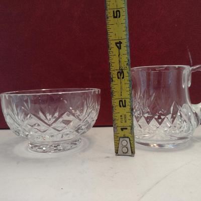 Edinburgh Crystal Creamer and Sugar Bowl